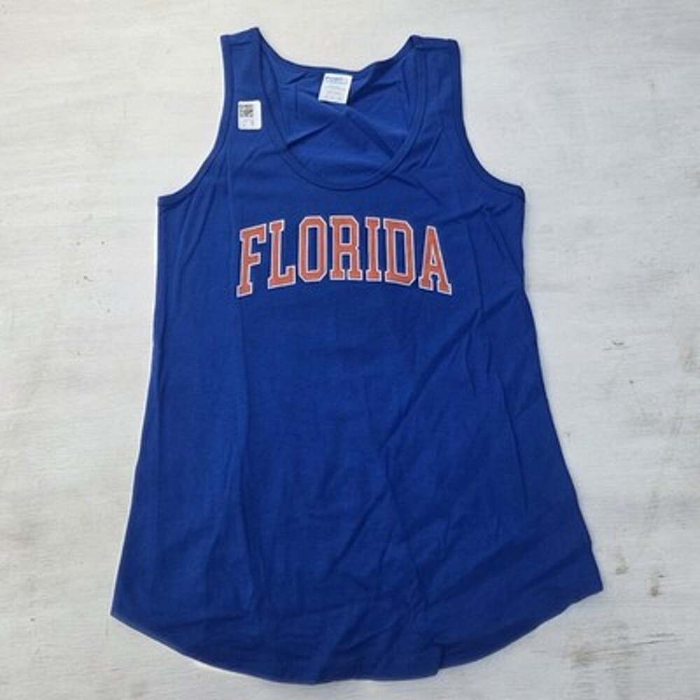 Florida Gators Womens Tank Top Small Blue NCAA Scoop Neck Active Wear EUC